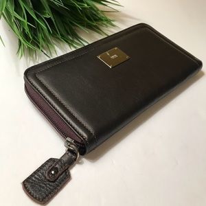 Armani Leather Wallet/Clutch NWOT!